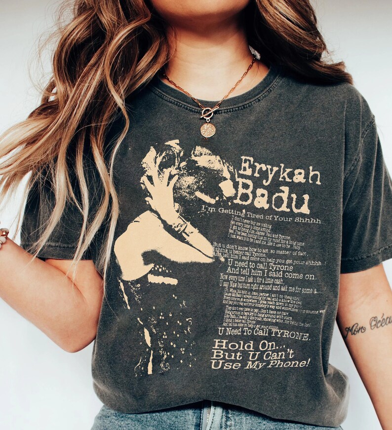 Retro Erykah Badu Shirt Erykah Vintage Album Shirt Badu Heavy Shirt