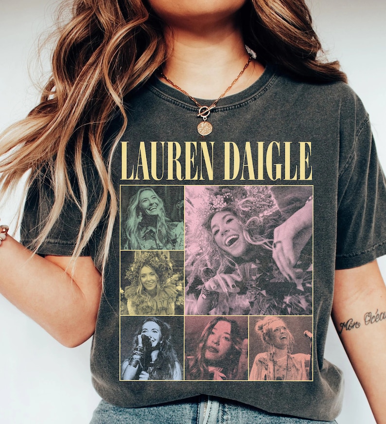 Vintage Lauren Daigle 2025 Shirt Lauren Daigle 2025 Tour Thank God I Do Shirt