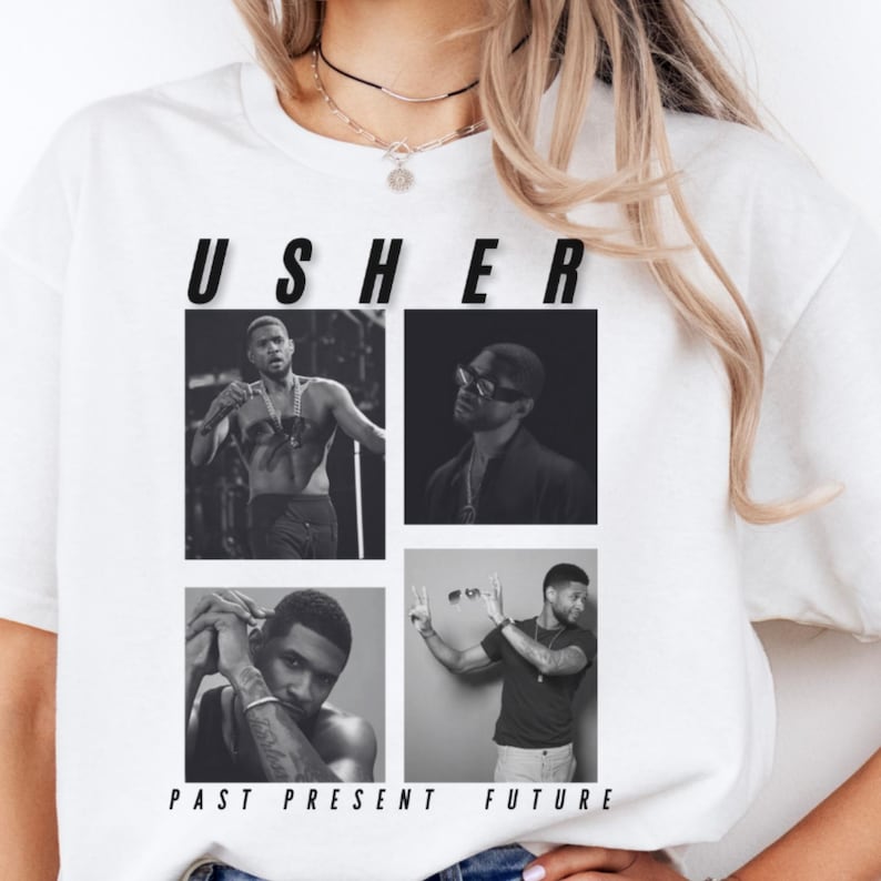 Usher Past Present Future 2025 World Tour Concershirt For Usher Fans Usher 2025 Tour Shirt