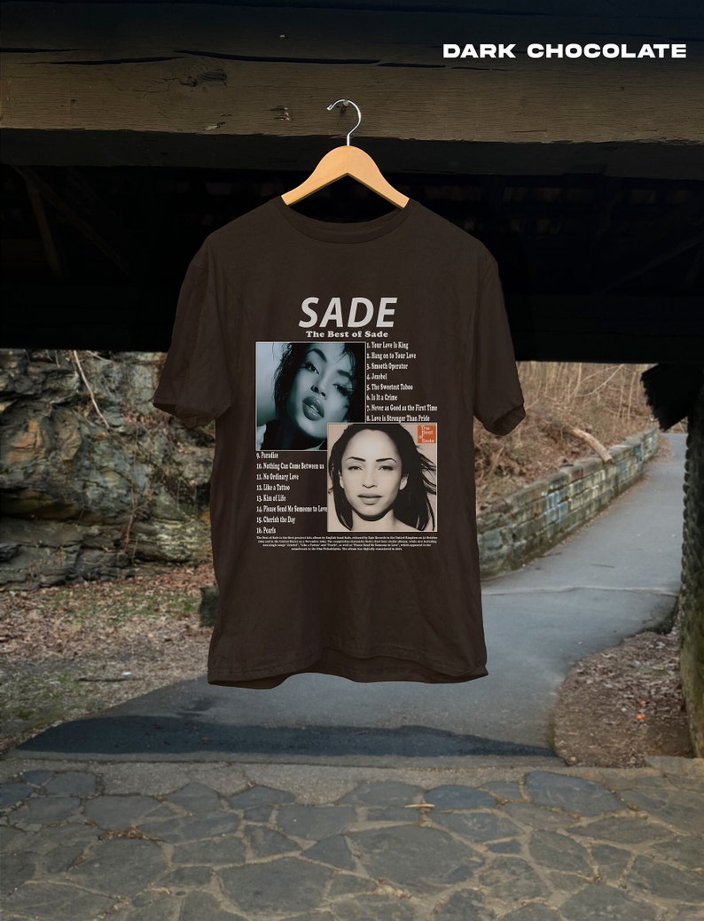 Sade Shirt, "The Best Of Sade" Album Shirt, Sade Tour Shirt, Sade Band Merch, Music Shirt