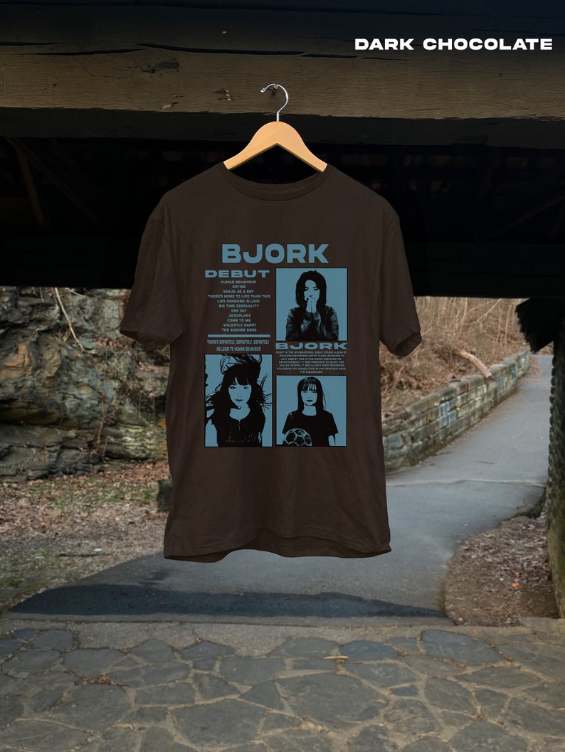 Bjork Debut Album Shirt, Vintage Bjork Shirt, Bjork Merch, Bjork Debut Shirt, Bjork Tour, Band Shirt