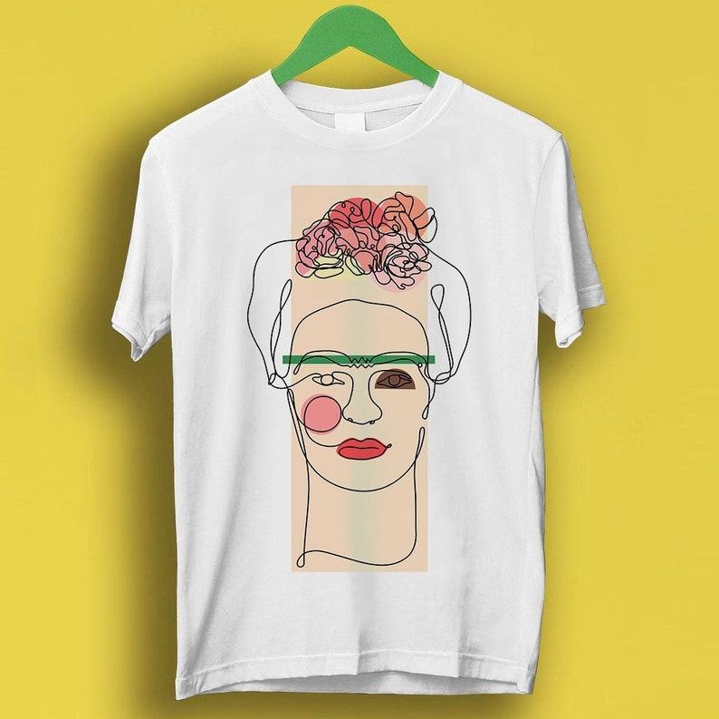Frida Kahlo Drawing Art Meme Gift Funny Shirt Style Gamer Cult Music Shirt P3509