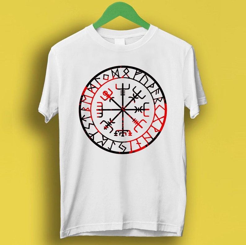Vegvisir Viking Celtic Compass Fantasy Meme Gift Funny Shirt Style Cult Movie Music Shirt P223