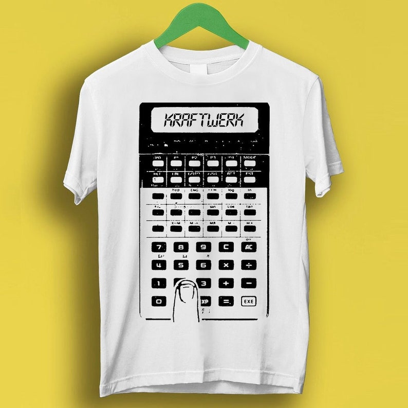 Pocket Calculator Kraftwerk Synth Pop Gift Funny Meme Shirt Style P1068