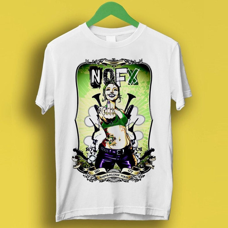 Nofx Australian Tour 2007 Punk Rock Design Meme Gift Shirt Gamer Cult Movie Music Shirt P3250