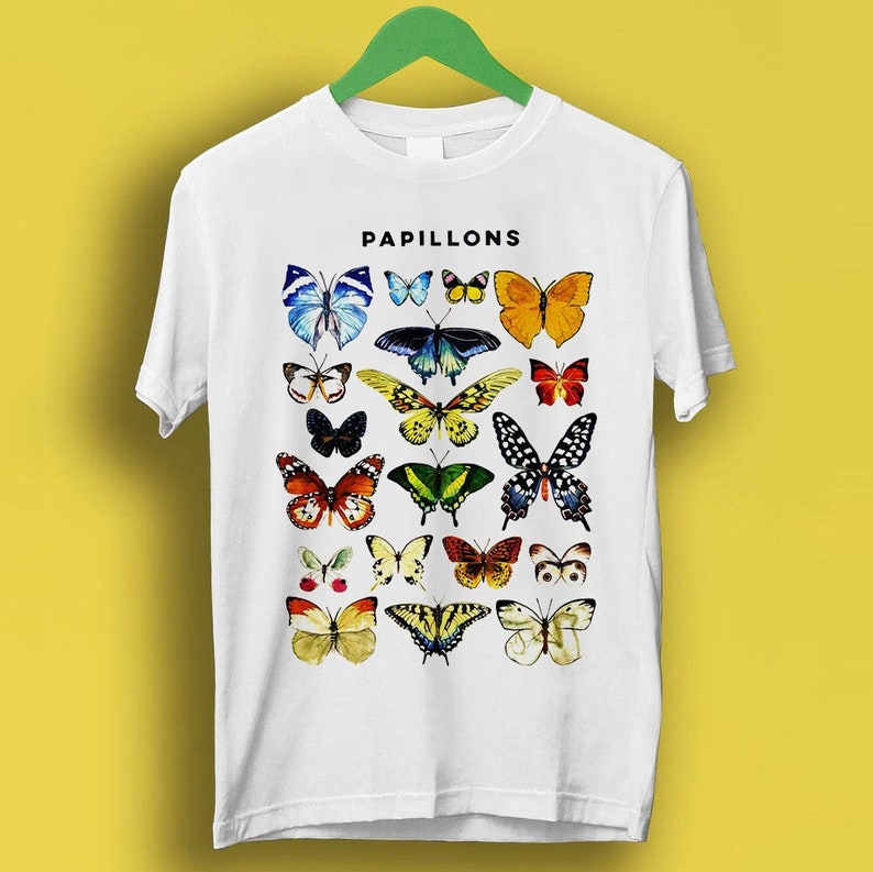 Pappilons Butterfly Butterflies Nature Art Drawing Design Meme Gift Shirt Cult Movie Music Shirt P3096
