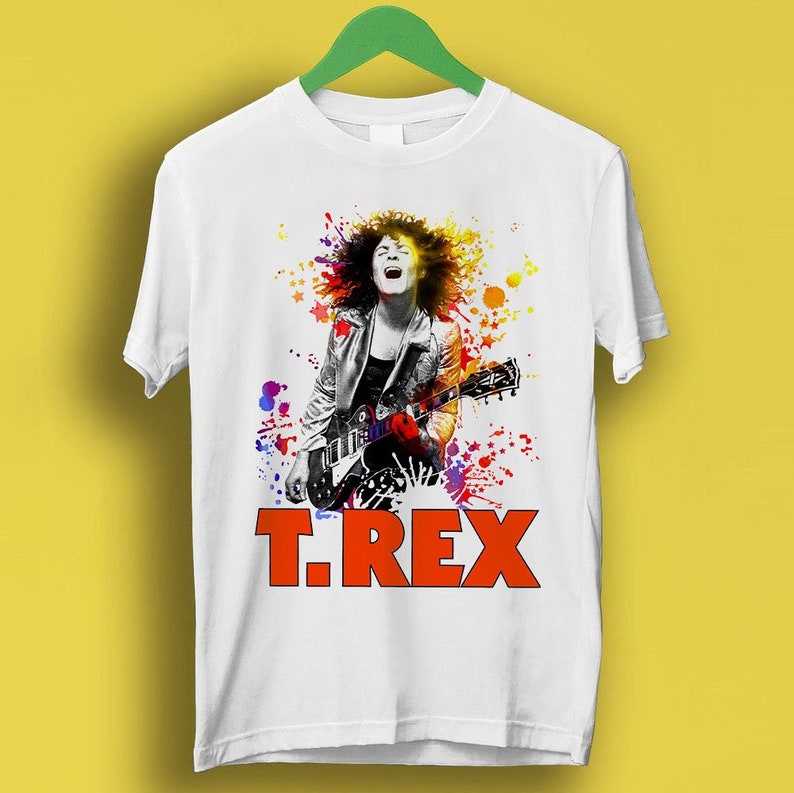 Trex Rock Band Mark Bolan Music Meme Gift Funny Shirt Style Gamer Cult Shirt P1024