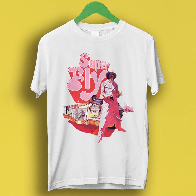 Super Fly Movie Film Meme Gift Funny Shirt Style Gamer Cult Music Shirt P618