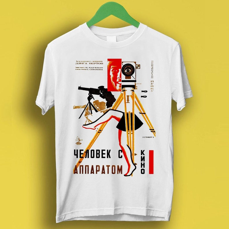 The Man With Movie Camera Soviet Film Gift Funny Meme Shirt Style P943