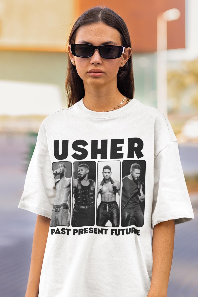 Usher Concert Shirt Usher World Tour Shirt Usher Past Present Future World Tour Shirt Usher Shirt Usher Fan Merch Usher Gift Poster