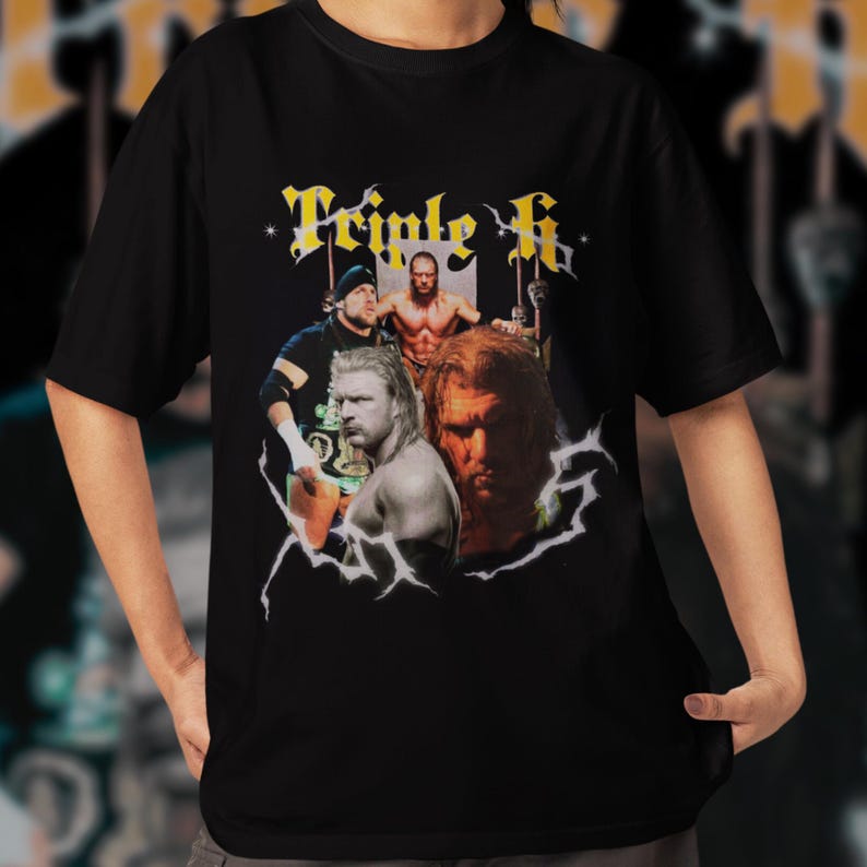 Triple H Vintage Wwe Shirt  Perfect For Wrestlemania And Raw Fans