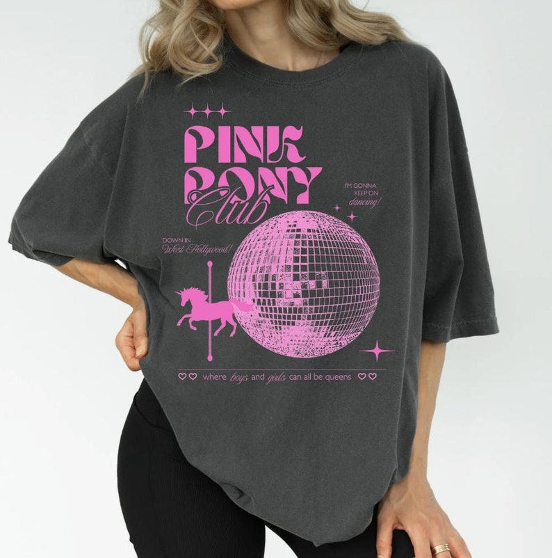 Pink Pony Club Shirt Midwest Princess Vintage Disco Shirt Graphic Shirt