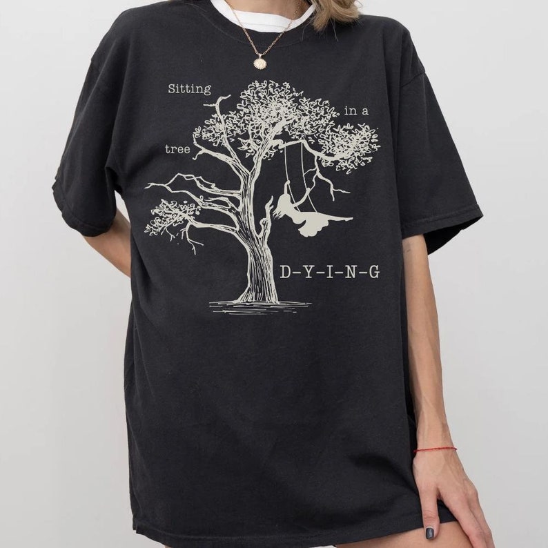 How Did It End Shirt Sitting In A Tree Dying Shirt Vintage Ttpd Tortured Poets