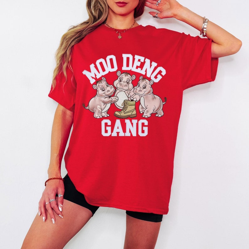 Moo Deng With The Moon Shirt Moo Deng Shirt