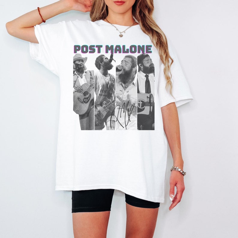 Vintage Post Malone Shirt Malone Rap Music Shirt Post Malone F1 Trillion Tour Shirt