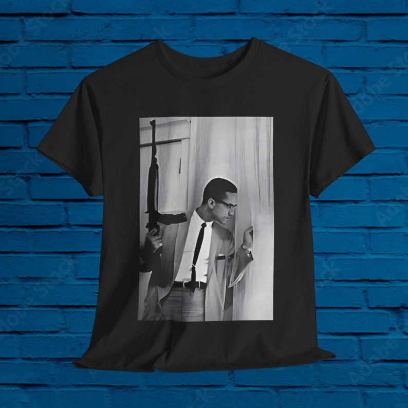 Malcolm X By Any Means! Rifle Black History Month Shirt