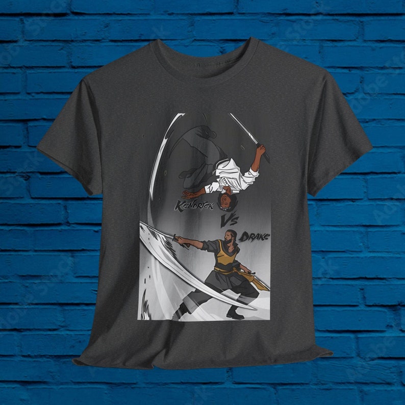 Badass New Kendrick-Anlme Mashup Drake V Dot! Kendrick Lamar Shirt Kendrick Mustard Shirt