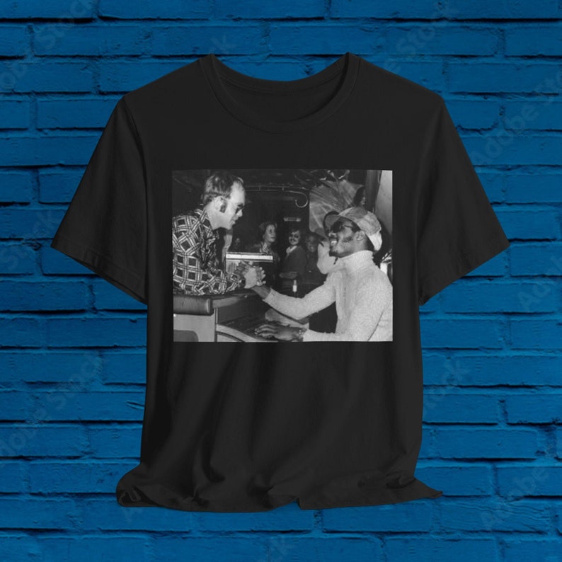 Stevie Wonder Rare W E John! Michael Jackson Shirt