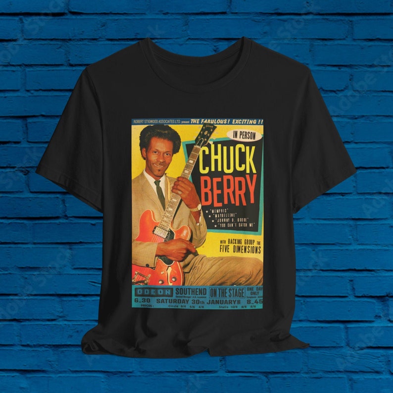 Chuck Berry Rare Vintage Uk Ad! Bb King Muddy Waters Shirt