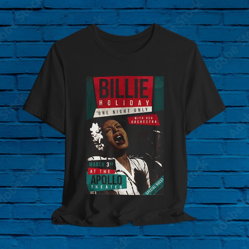 Billie Holiday Apollo Theater Goat Concert Poster! "W Ray Charles" Coltrane Shirt