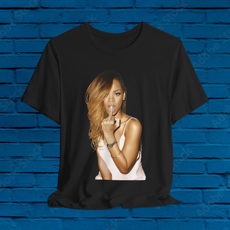 Rihanna Finger Janet Jackson Weeknd Shirt