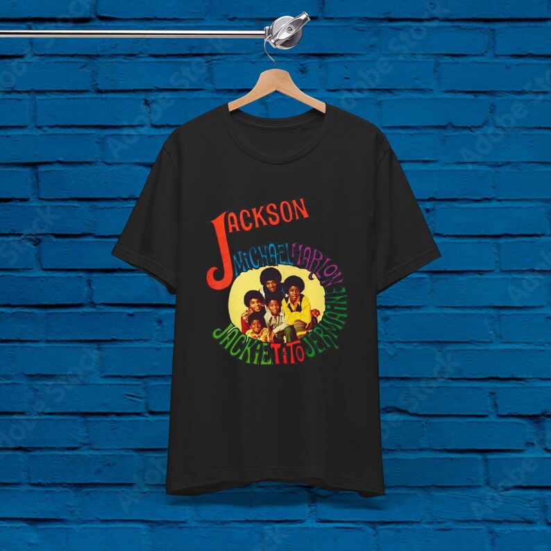 Jackson 5 New! "J5" Shaped Graphic Og Group: Tito! Marlon Shirt