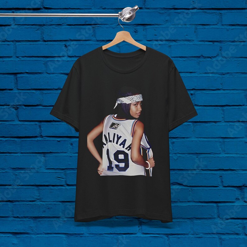 Aaliyah Iconic #19 Layer Jersey! '96! Missy Elliot Janet Jackson Shirt