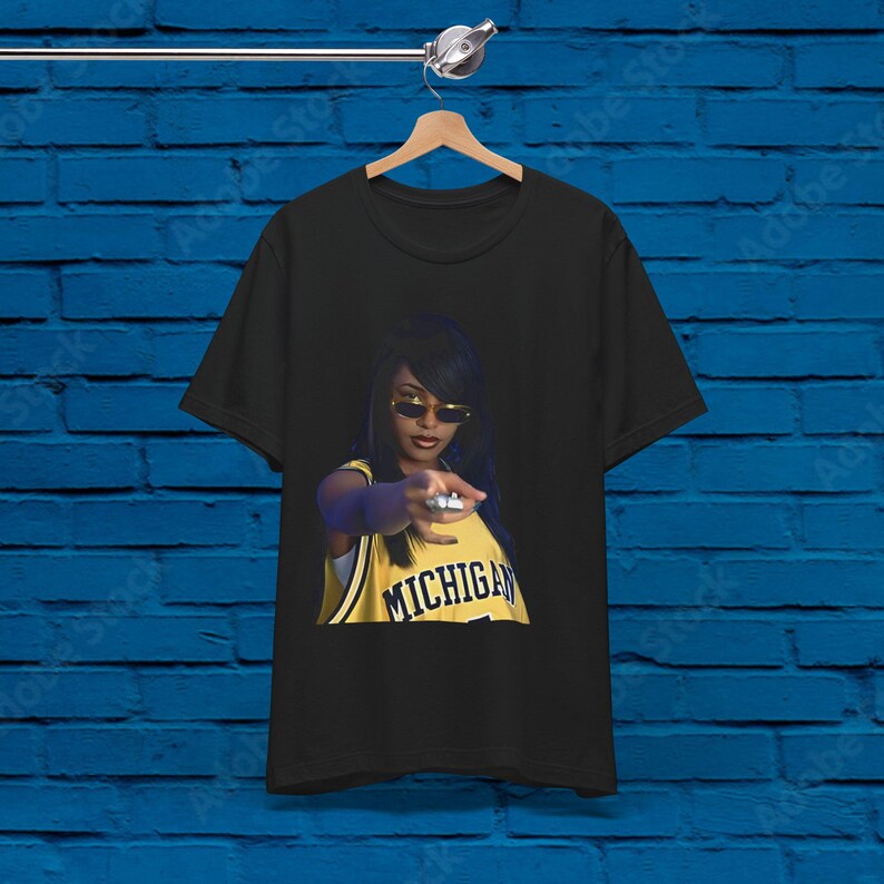 Aaliyah Shirt New! Detroit Girl Rockin Michigan! Janet Jackson Missy Elliott