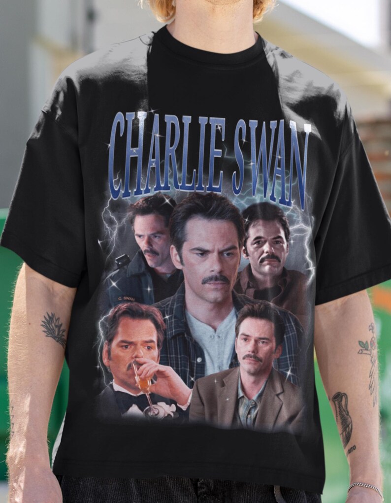 Charlie Swan Vintage 90'S Shirt Billy Burke Fan Made Shirt Team Charlie Shirt