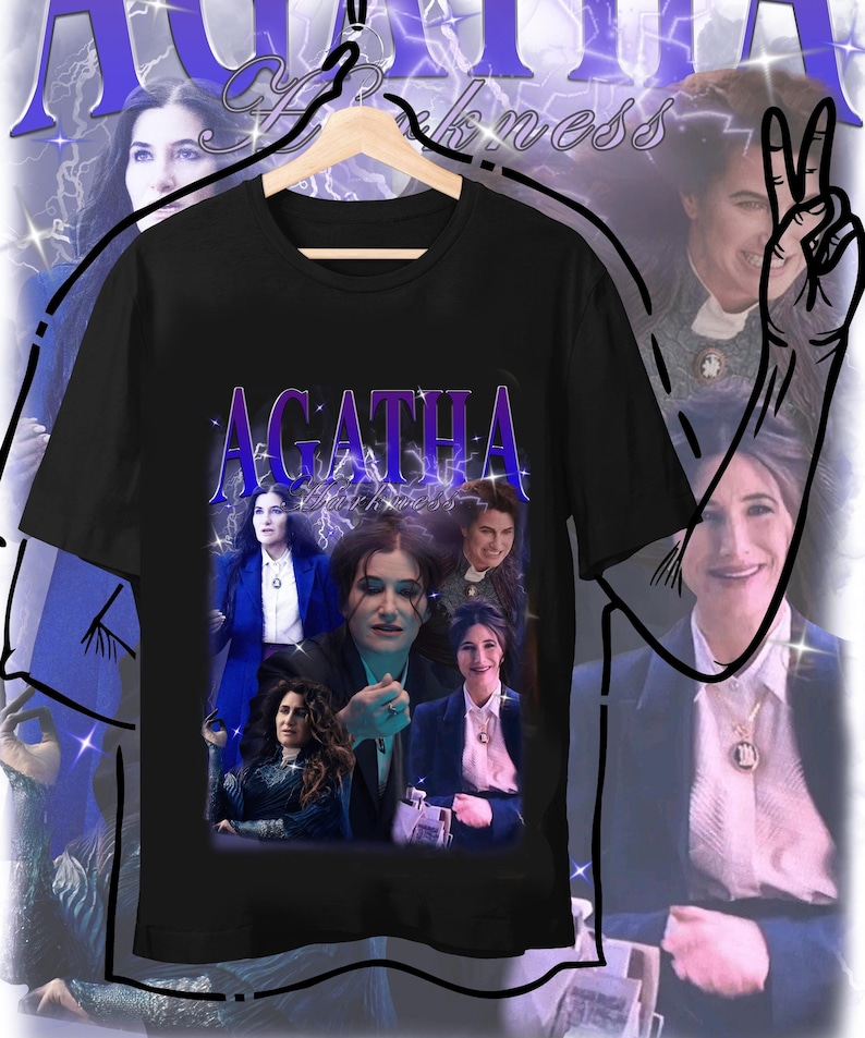 Kathryn Hahn Shirt Wandavision Agatha Harkness Vintage 90S Gift