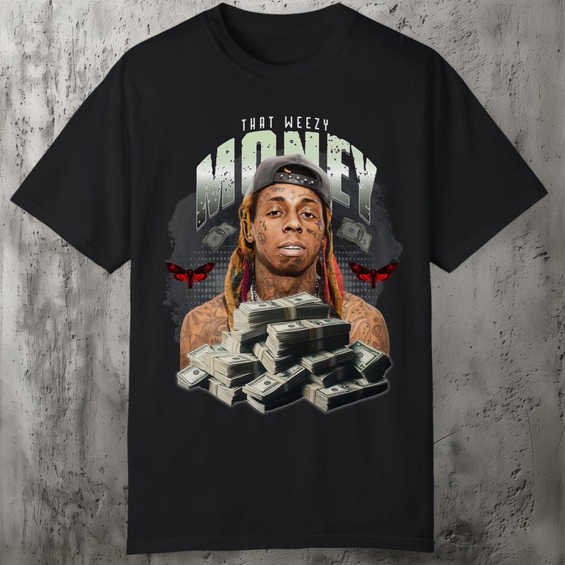 Lil Wayne Graphic Shirt -Rap Legend Shirt Weezy Shirt Young Money Music Shirt