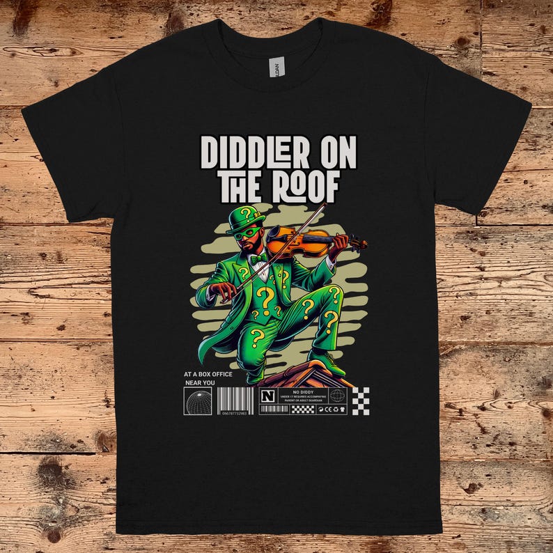 No Diddy Shirt Diddler On The Roof' Parody Shirt Funnygraphic P Diddy Shirt