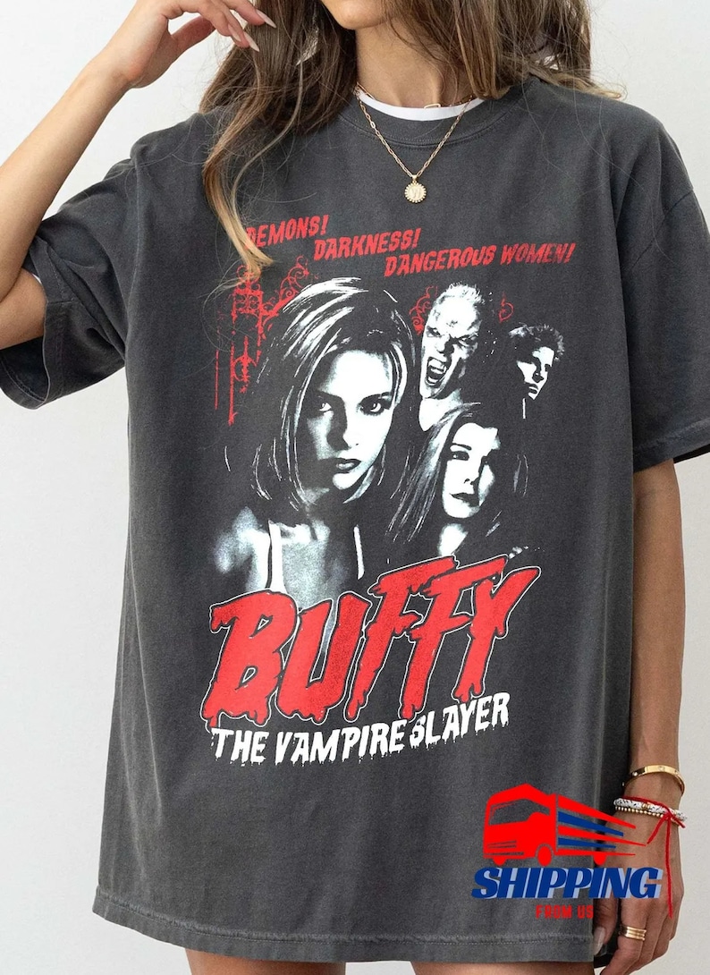 Buffy The Vampire Slayer Shirt Horror Movie Shirt Sunnydale Razorback Shirt