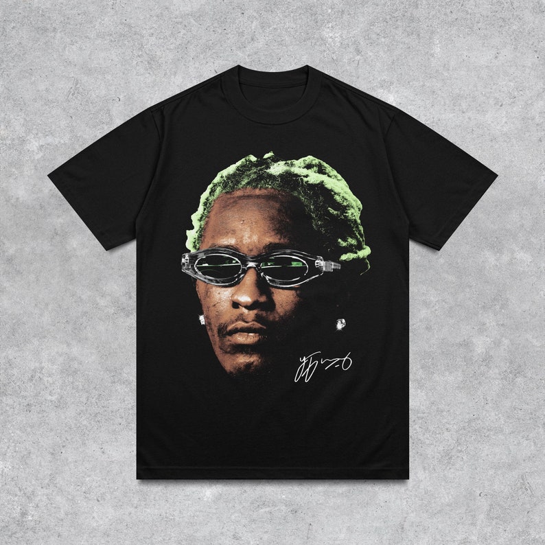 Young Thug Graphic Shirt, Vintage Rap Shirt, Head Cut-Out, Music Gift Idea