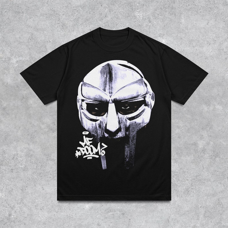 Mf Doom Graphic Shirt, Vintage Rap Shirt, Head Cut-Out, Music Gift Idea