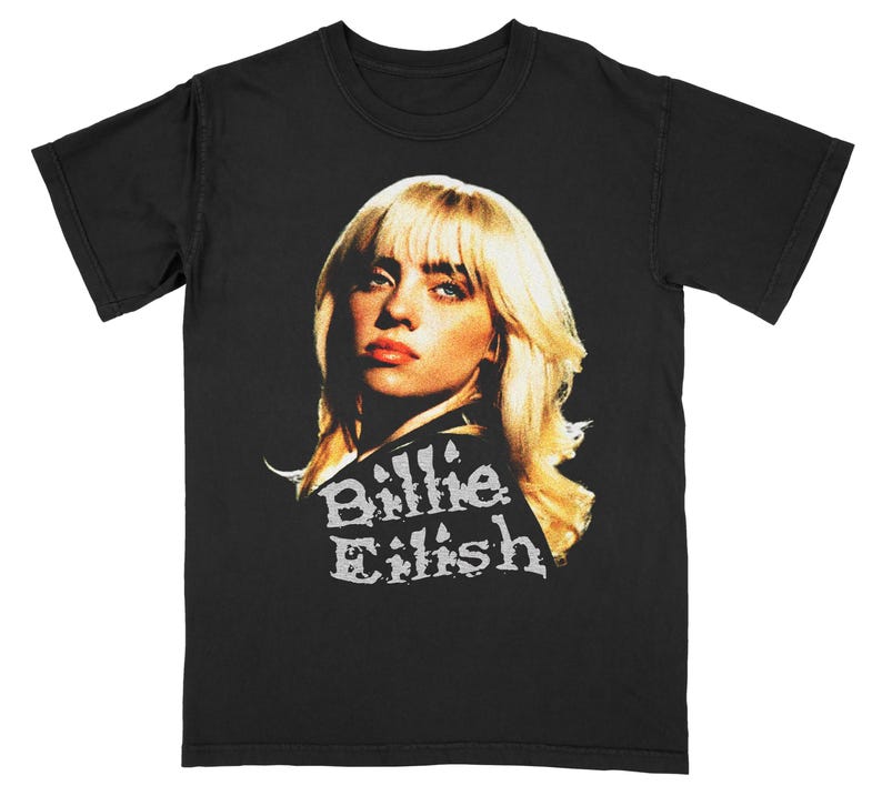 Billie Eilish Graphic Shirt  Rare Music Merch Retro Shirt