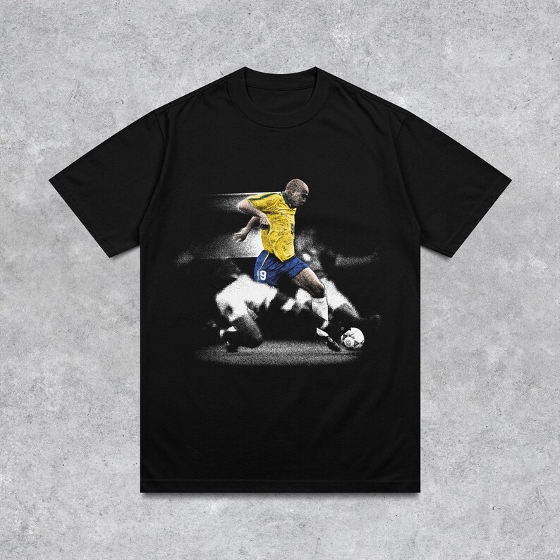 R9 Graphic Shirt, Ronaldo Nazario Iconic Brazillian Retro Football Shirt, Football Gift Idea