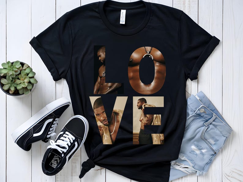 Usher Love Graphic Shirt  Vintage Rnb Shirt Retro