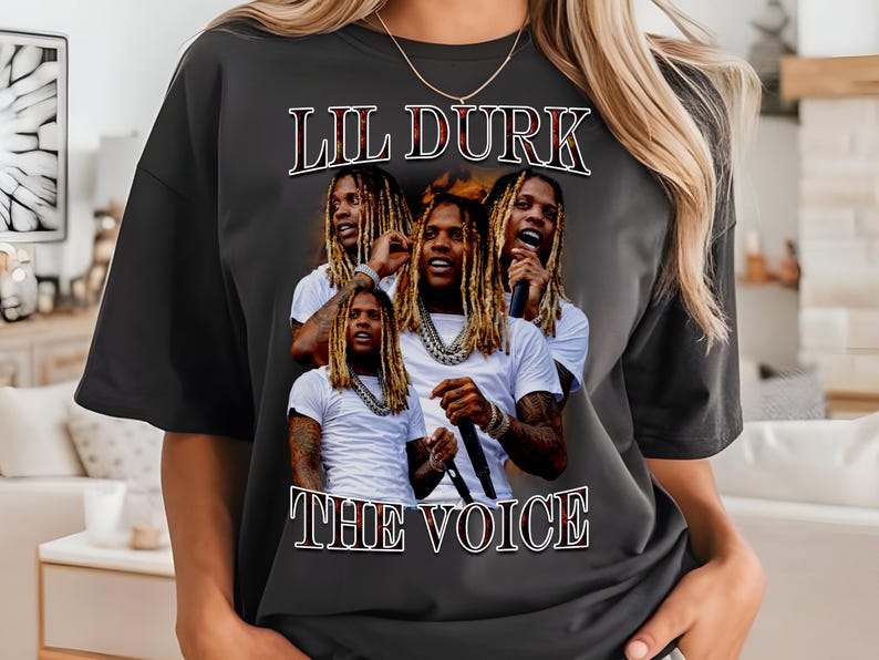 Lil Durk Graphic Shirt, Rare Vintage Rap Shirt, Retro Shirt  Long Sleeves And Sweashirt Available,
