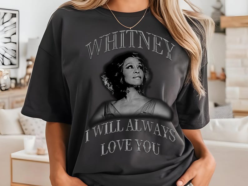 Whitney Houston Shirt Vintage 90S Graphic Shirt  Retro Whitney Shirt Gift For Her