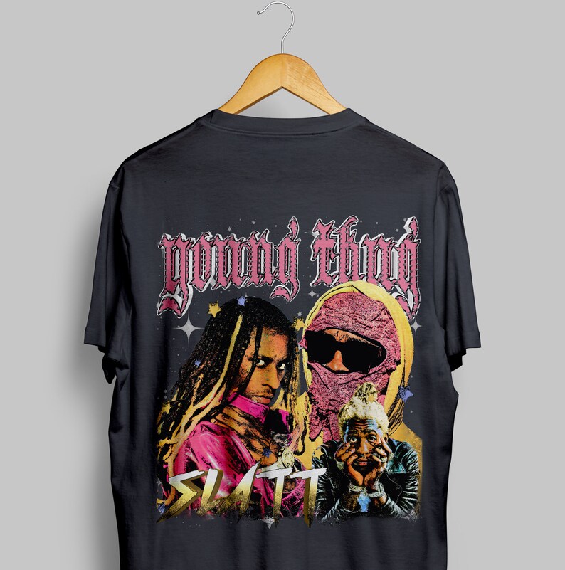Young Thug "Slatt" Front An Back Throwback Shirt, Shirt, Rap Shirt, , Vintage -Heavy Shirt