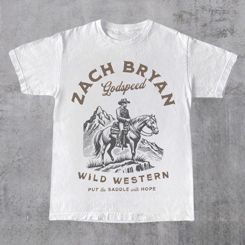 Vintage Godspeed Retro Zach Bryan Png Wild Western Design Shirt