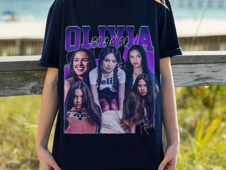 Retro Olivia Rodrigo Inspired Graphic Shirt  Trendy Fan Merch Shirt