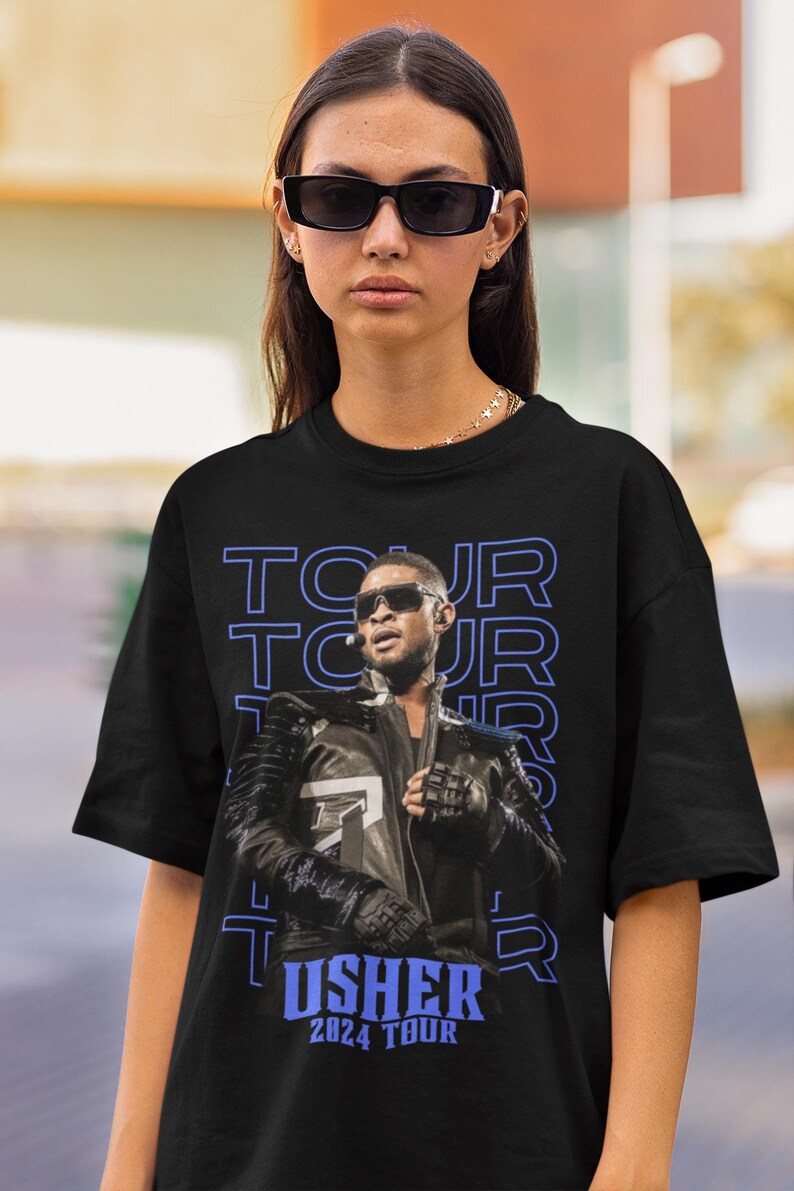 Usher 2025 Tour Usher Past Present Future World Tour Usher Fan Merch Usher Concert Usher World Tour Shirt Usher Fan Merch Gift Usher Shirt