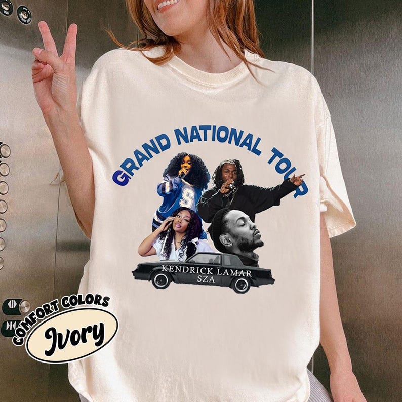 Kendrick Lamar Shirt Sza Shirt Kendrick Lamar & Sza Grand National Tour Shirt