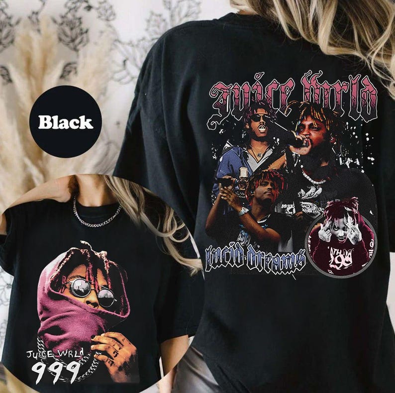 Juice Wrld Shirt, Juice Wrld Tribute Shirt, 999 Rap Merchgraphic Shirt