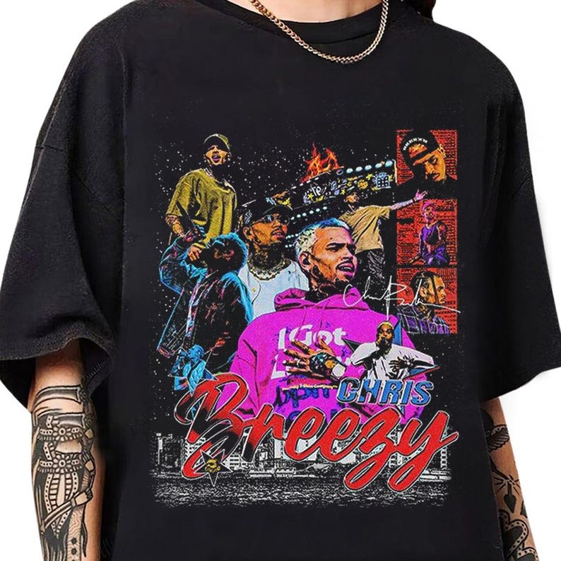 Chris Brown Team Breezy Shirt, Chris Brown Shirt,Shirt, Concert Shirt