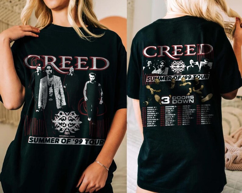 Rock-Inspired Vintage Band Shirt Trending Shirt Summer Of 99 Tour Shirt