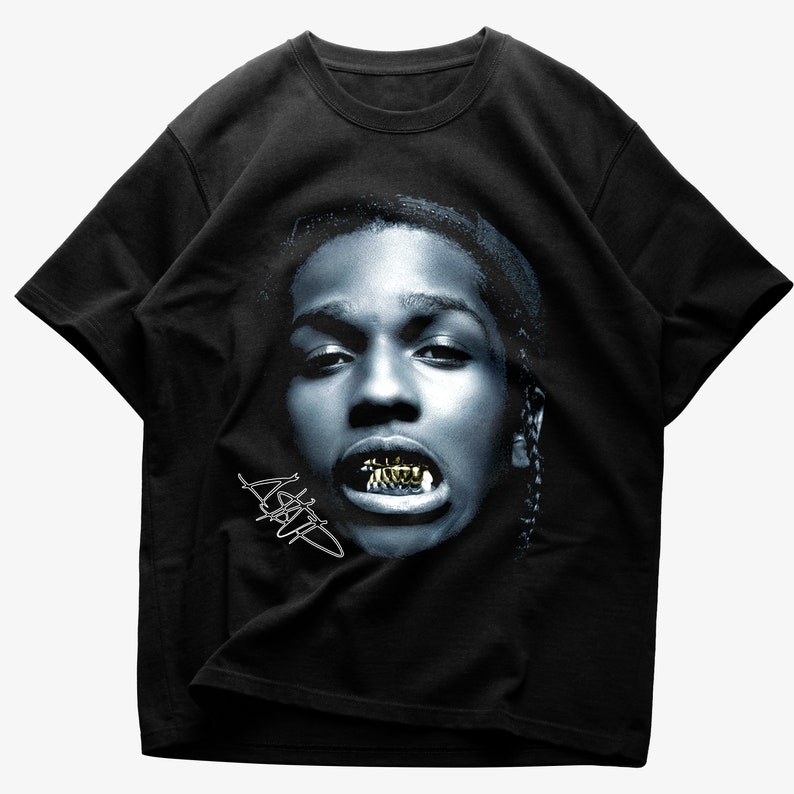 Asap Rocky Big Face Shirt Graphic Shirt Asap Rocky Merch