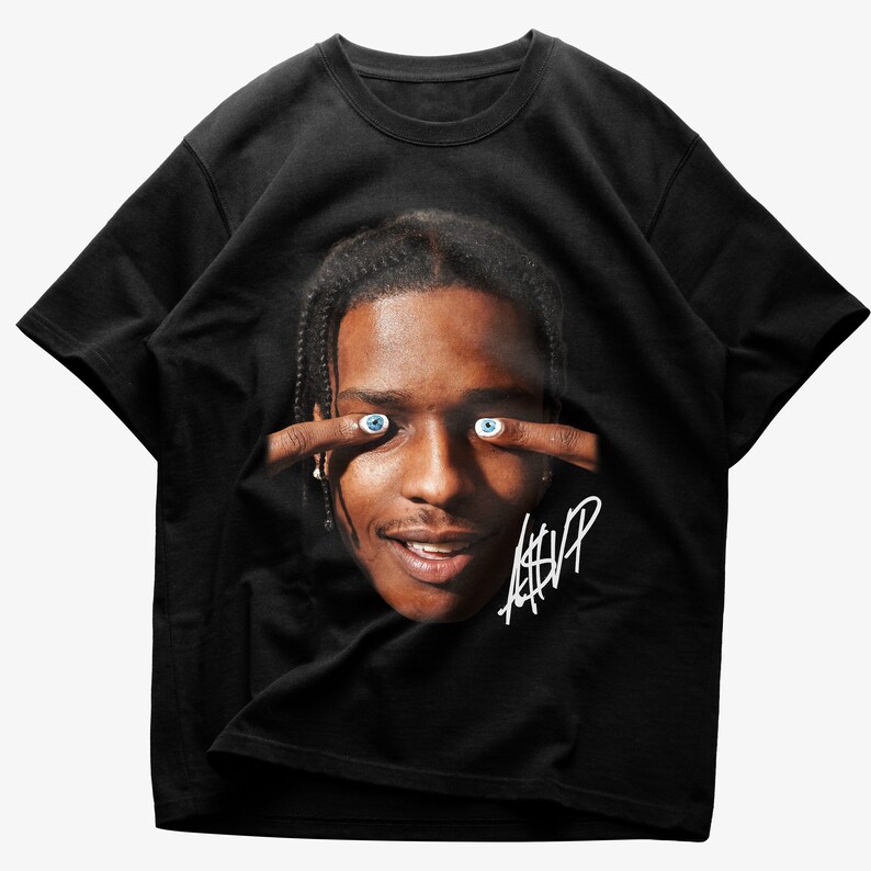 Asap Rocky Big Face Shirt Graphic Shirt Asap Rocky Merch
